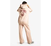 Womens Tall Acid Wash New York Back Print Tracksuit - Blue - S, Blue