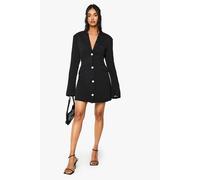 Womens Tall Tailored Skater Dress - Black - 10, Black