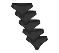 Women's tanga Urban Classics Bamboo (x5) Noir XL