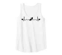Women's Tango Argentino Dancing Heartbeat Milonga Vals Tango Dancer Tank Top