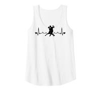 Women's Tango Argentino Dancing Heartbeat Milonga Vals Tango Dancer Tank Top