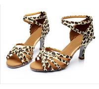 Women's Tango/Sandals/Latin Dance Dancing Shoes(Leopard Print 5cm,39)