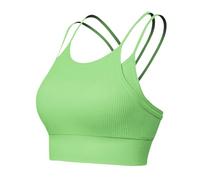 Womens Tank Sports Bras for Women Plus Size Sports Bra Sexy Gym Seamless for Large Bust Supportive Training Cute Womens Longline Sports Bra High Impact Push Up High Support Yoga Green