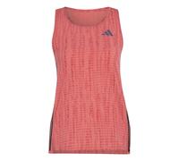 adidas Adizero Womens Running Vest Red Run Sleeveless Round Neck Tank Top Ladies