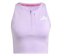 Adidas Adizero Running Gel Pocket Crop Sports Top Purple L Women