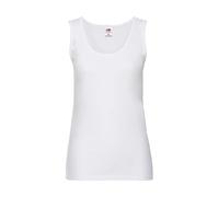Fruit of the Loom Women's Valueweight Vest Lady-Fit Sports Tank Top, White (White 000), Large