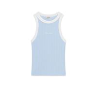 Women's tank top Guess Embro Ringer Bleu XL