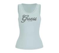 Women's tank top Guess Script Blanc XS