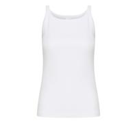 KAFFE KAcarna Women's Jersey Top Basic Summer Casual Tank Top Undershirt Sleeveless Scoop Neck Blouse Top, Optical White, S