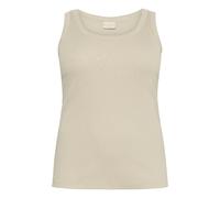 Women's tank top KAFFE Curve KCCarina Rhinestone Gris L