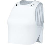 Nike AeroSwift Women's Dri-FIT ADV Cropped Running Tank Top - White - Polyester/Elastane L (UK 16-18)