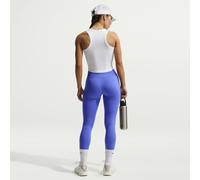 Nike One Fitted Women's Dri-FIT Cropped Tank Top - White - Polyester/Elastane