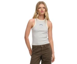 Women's tank top Superdry Essential Logo Str Blanc L