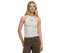 Women's tank top Superdry Essential Logo Str Blanc XS