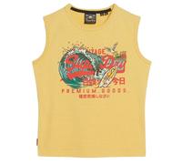Women's tank top Superdry LA Vintage Logo Yellow L