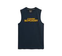 Superdry Sport Luxe Graphic Fitted Sleeveless T-shirt Blue M Woman