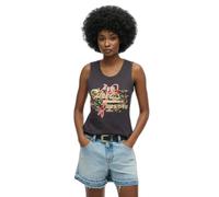 Women's tank top Superdry Vintage Logo Tokyo Grey XS