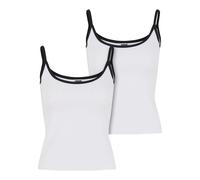 Women's tank top Urban Classics Contrast Basic (x2) Blanc 2XL