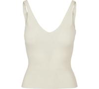 Urban Classics Women's Ladies Rib Knit Top T-Shirt, whitesand, 4XL