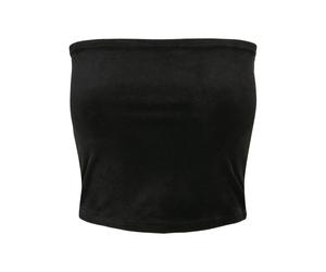 Women's tank top Urban Classics velvet tube Black L