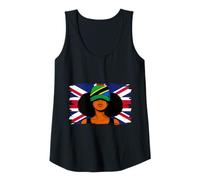 Womens Tanzania Britain Flag Women Roots British Tanzanian Heritage Tank Top