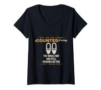 Women's Tap Dancing - Still Finished On Time - Shuffle Ball Change V-Neck T-Shirt