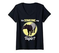 Womens Tapirs Did Someone say Tapir V-Neck T-Shirt