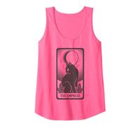 Womens Tarot Card Cat Women Mystical Moon Occult The Empress Tank Top