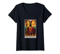 Women's Tarot Cards Tarot Card 4 The Emperor V-Neck T-Shirt