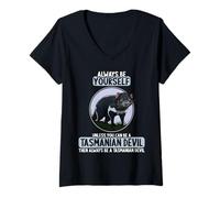 Womens Tasmanian Devils Tasmanian Devil V-Neck T-Shirt