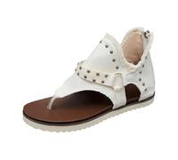 Women's Tassel Gladiator Sandals,Retro Bohemian Beach Roman Boots Tassel Flip Flops Wedge Sandals