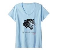 Womens Tattoos are Trashy Funny American Traditional Tattoo V-Neck T-Shirt