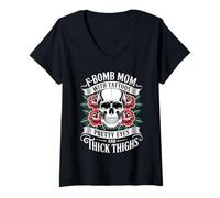 Womens Tattoos Pretty Eyes Thick Thighs Ink Tattoos Tattoo Tattooed V-Neck T-Shirt