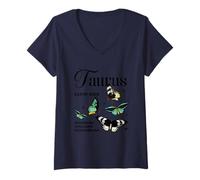 Womens Taurus Earth Sign Dependable Intelligent Hardworking V-Neck T-Shirt