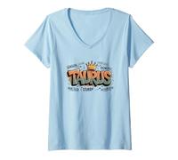Women's Taurus Zodiac Sign Bull Symbol Traits and Characteristics V-Neck T-Shirt
