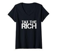 Womens Tax The Rich V-Neck T-Shirt