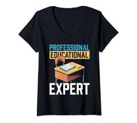 Womens Teaching Methods - Curriculum Pedagogy Educationalist V-Neck T-Shirt