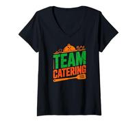 Women's Team Catering Event Kitchen Staff Catering V-Neck T-Shirt
