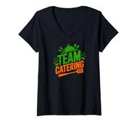 Women's Team Catering Event Kitchen Staff Catering V-Neck T-Shirt