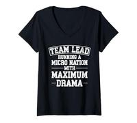 Women's Team Lead Shift Supervisor V-Neck T-Shirt