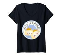 Womens Team Pierogi Maker I Love Pierogi Funny Polish Shirt V-Neck T-Shirt