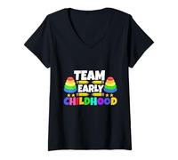 Womens Team Pre-K V-Neck T-Shirt