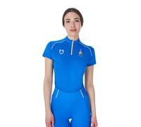 Women's technical riding polo shirt Equestro X Fise