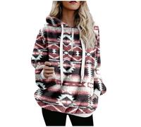 Womens Teddy Fleece Hoodie Warm Comfy 1/4 Zip Pullover with Pockets Ladies Fleece Top Fleece Jumper Fluffy Pullover Sweater Top Long Sleeve Sweatshirt Winter Coats Ladies Hooded Top Winter Clothes