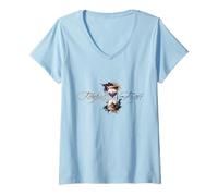 Women's Tempus Fugit Hourglass Time Flies Seize The Day V-Neck T-Shirt