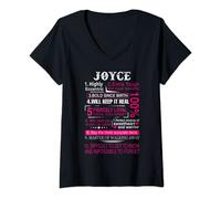 Womens Ten Facts About Women Joyce First Name Gift T-shirt V-Neck T-Shirt