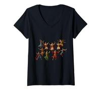 Womens Ten Lords Leaping V-Neck T-Shirt