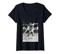 Womens Tennis Player Björn Borg 1980 V-Neck T-Shirt
