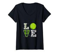Womens Tennis Player/Tennis Sports Fan Tennis Lover Coach Gift V-Neck T-Shirt