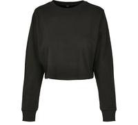 Women's Terry Cropped Crew - Trendy Urban Street Style casual plain crop top